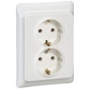 КАПТИКА БЕЛЫЙ - СУ Розетка 2-я с/з "Legrand"