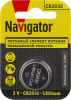 БАТАРЕЙКА ДИСК - CR2032 Lithium 3V BP-1 , (1 12 720) Navigator