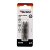 Мини-набор бит двухсторонних PH2xPH2, PH1xPH3-50 мм (2 биты на блистере) Kranz